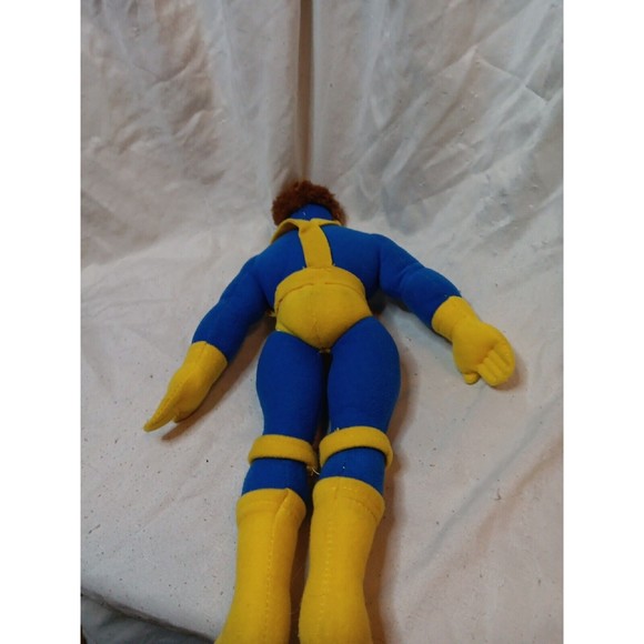 VTG X-men Cyclops Plush Marvel Disney Scott Summers 15" Stuffed Rare - Picture 2 of 4